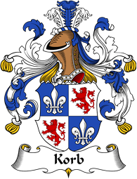 German Wappen Coat of Arms for Korb