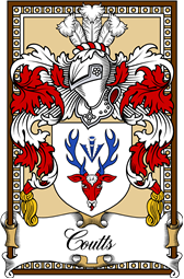 Scottish Coat of Arms Bookplate for Coutts