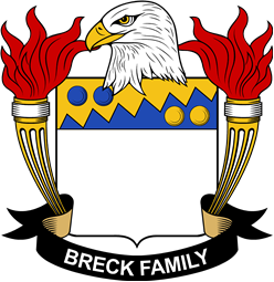 Coat of arms used by the Breck family in the United States of America