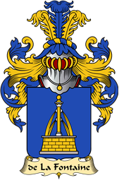 French Family Coat of Arms (v.23) for Fontaine ( de la)