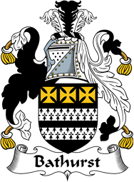 English Coat of Arms for the family Bathhurst