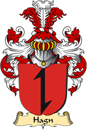 v.23 Coat of Family Arms from Germany for Hagn