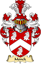 English Coat of Arms (v.23) for the family Monck or Monk