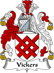 English Coat of Arms for the family Vickers