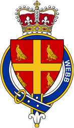 Families of Britain Coat of Arms Badge for: Webb (England)