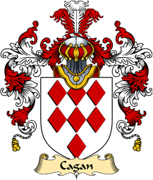 English Family Coat of Arms (v.25) Cagan