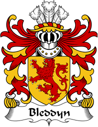 Welsh Coat of Arms for Bleddyn (AP CYNFYN -Prince of Powys)