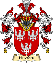 English Family Coat of Arms (v.25) Hereford or Hertford