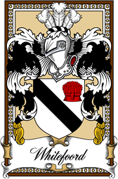 Scottish Coat of Arms Bookplate for Whitefoord