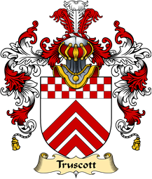 English Family Coat of Arms (v.25) Truscott or Truscoat