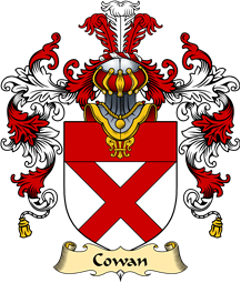 Scottish Family Coat of Arms (v.25) Cowan or Coun