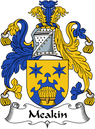 English Coat of Arms for the family Meakin