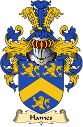 English Coat of Arms (v.23) for the family Hammes or Hames