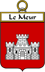 French Coat of Arms Badge for Le Meur (or Meur)