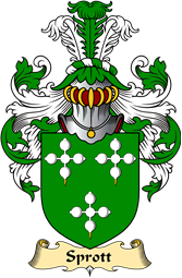 English Coat of Arms (v.23) for the family Sprott