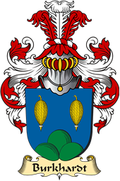 v.23 Coat of Family Arms from Germany for Burkhardt