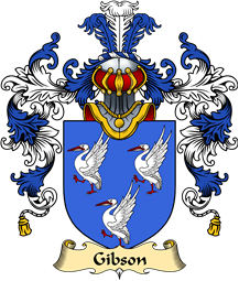 Irish Family Coat of Arms (v.25a) Gibson