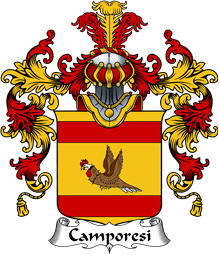Italian Family Coat of Arms (v.25b) Camporesi