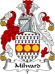 English Coat of Arms for the family Milward