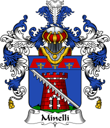 Italian Family Coat of Arms (v.25b) Minelli