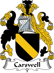 English Coat of Arms for the family Carswell