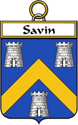 French Coat of Arms Badge for Savin