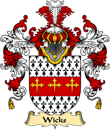 English Family Coat of Arms (v.25) Wicks