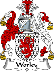 English Coat of Arms for the family Woorley or Worley