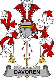 Irish Coat of Arms for Davoren or O