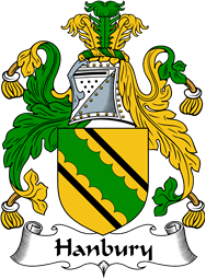 English Coat of Arms for the family Hanbury