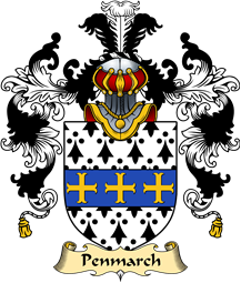 Welsh Family Coat of Arms (v.25) Penmarch (of Penmark Castle, South Glamorgan)
