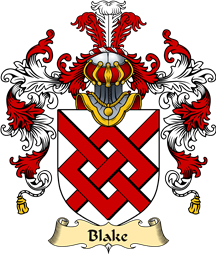 Irish Family Coat of Arms (v.25a) Blake