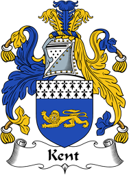 English Coat of Arms for the family Kent