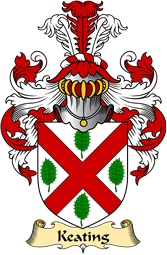 Irish Family Coat of Arms (v.23) for Keating or O