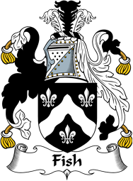 English Coat of Arms for the family Fish