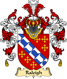 English Family Coat of Arms (v.25) Raleigh