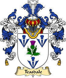 English Family Coat of Arms (v.25) Teasdale