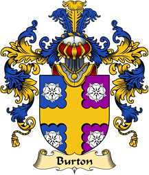 English Family Coat of Arms (v.25) Burton