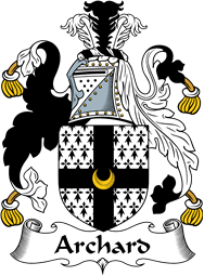 English Coat of Arms for the family Archard