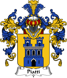 Italian Family Coat of Arms (v.25b) Piatti