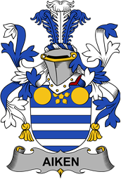 Irish Coat of Arms for Aiken