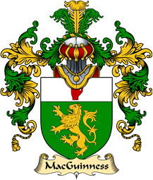 Irish Family Coat of Arms (v.25a) MacGuinness or MacGinnis