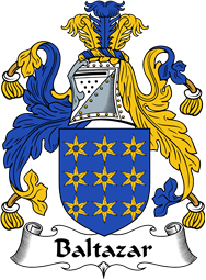 English Coat of Arms for the family Baltazar