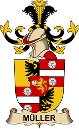 Republic of Austria Coat of Arms for Müller (de Löwenstein)