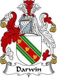 English Coat of Arms for the family Darwin