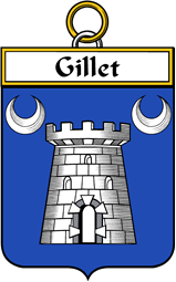 French Coat of Arms Badge for Gillet