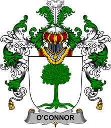 Irish Family Coat of Arms (v.25b) Connor or O