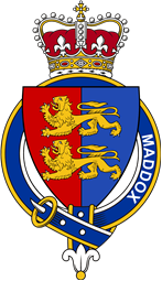 Families of Britain Coat of Arms Badge for: Maddox (Wales and England)