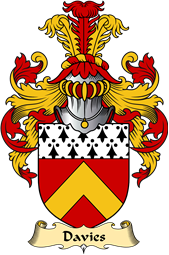 Welsh Family Coat of Arms (v.23) for Davies (of Caerhun, Caernarfonshire)