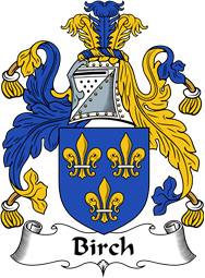 English Coat of Arms for the family Birch